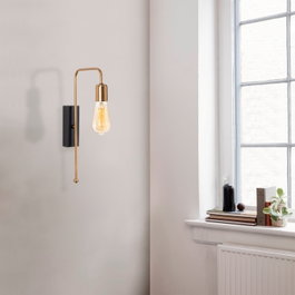 Opviq Mum - 3501 Lámpara de pared Dorado y negro